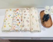 Khăn mặt muslin, khăn tắm muslin nhiều màu cho bé giá rẻ